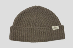 CWG047-Lambswool-Beanie-Dark-Natural CWG047-Lambswool-Beanie-Dark-Natural